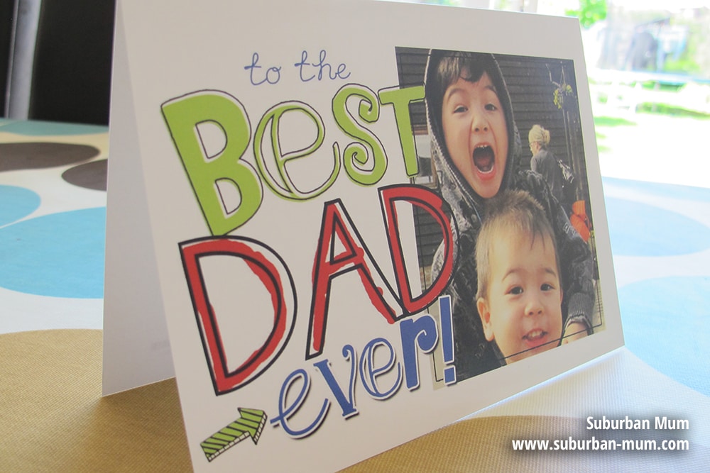 Father's Day personalised card by Snapfish