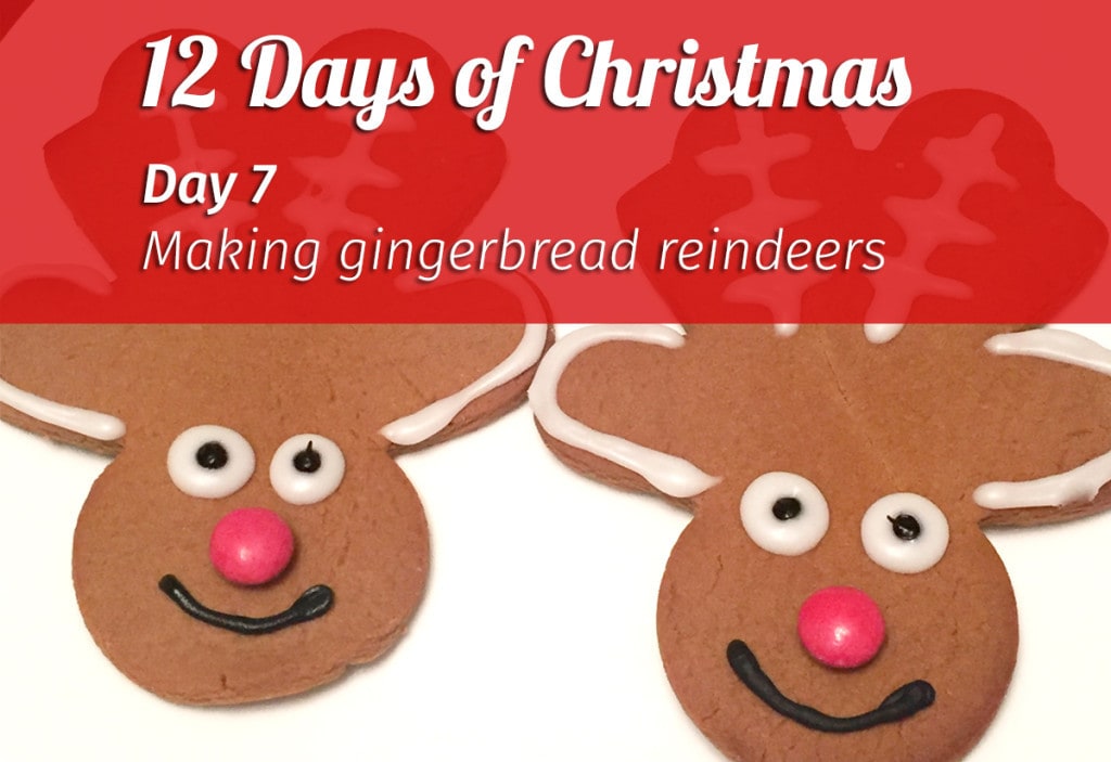 Making gingerbread reindeers