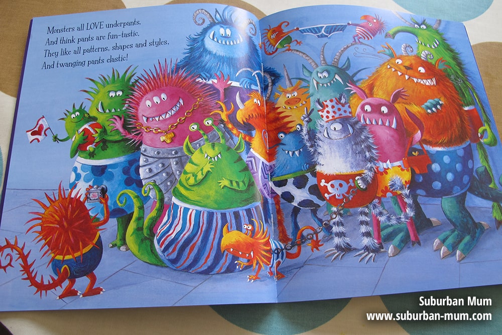 Monsters Love Underpants review | Suburban Mum