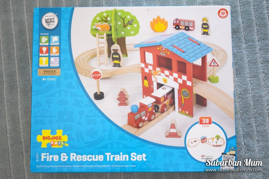 Bigjigs Fire & Rescue Train Set
