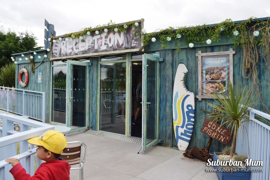 What the Thorpe Shark shipping container hotel is really like