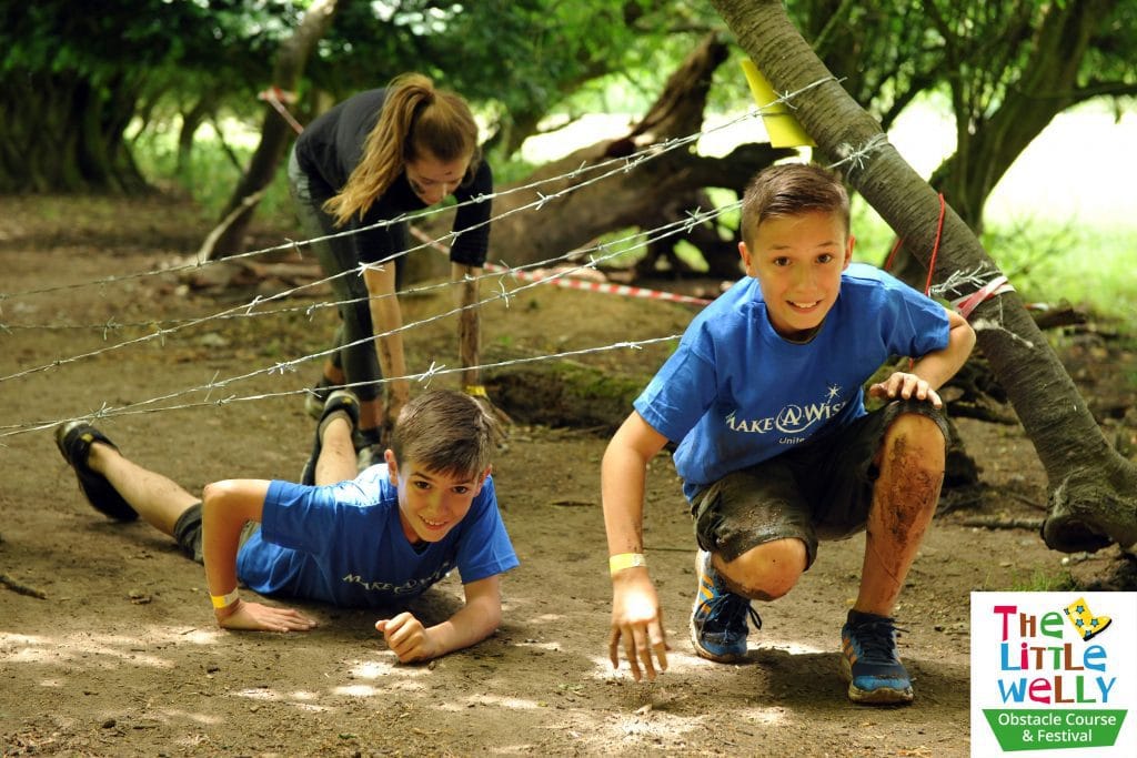The Little Welly obstacle course - barbed wire