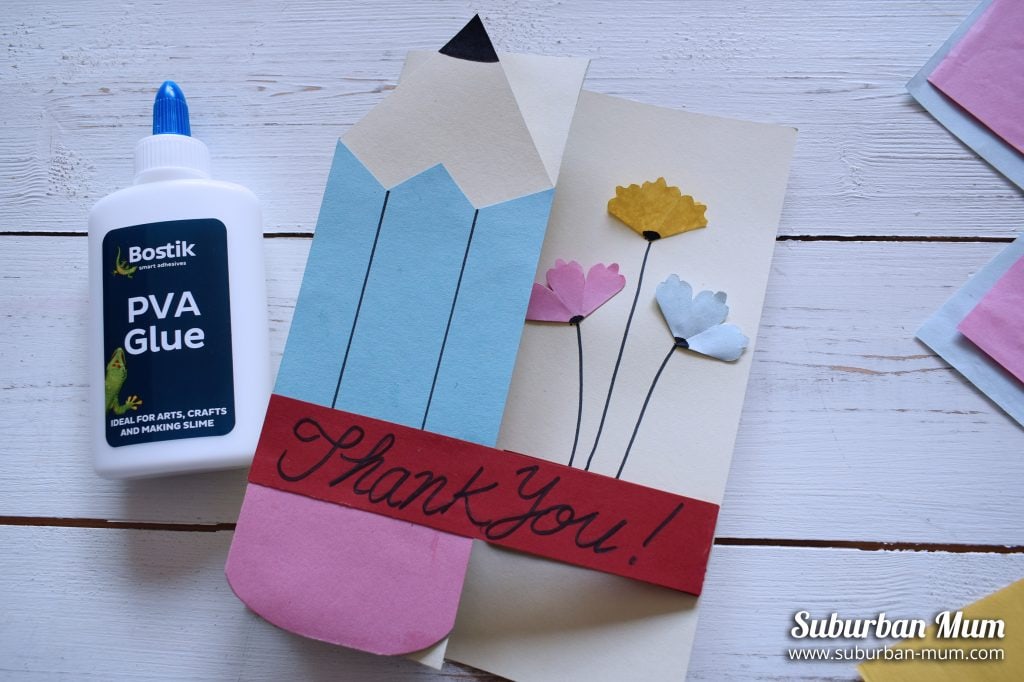 Craft Corner How To Make A Thank You Card For Teachers Suburban Mum