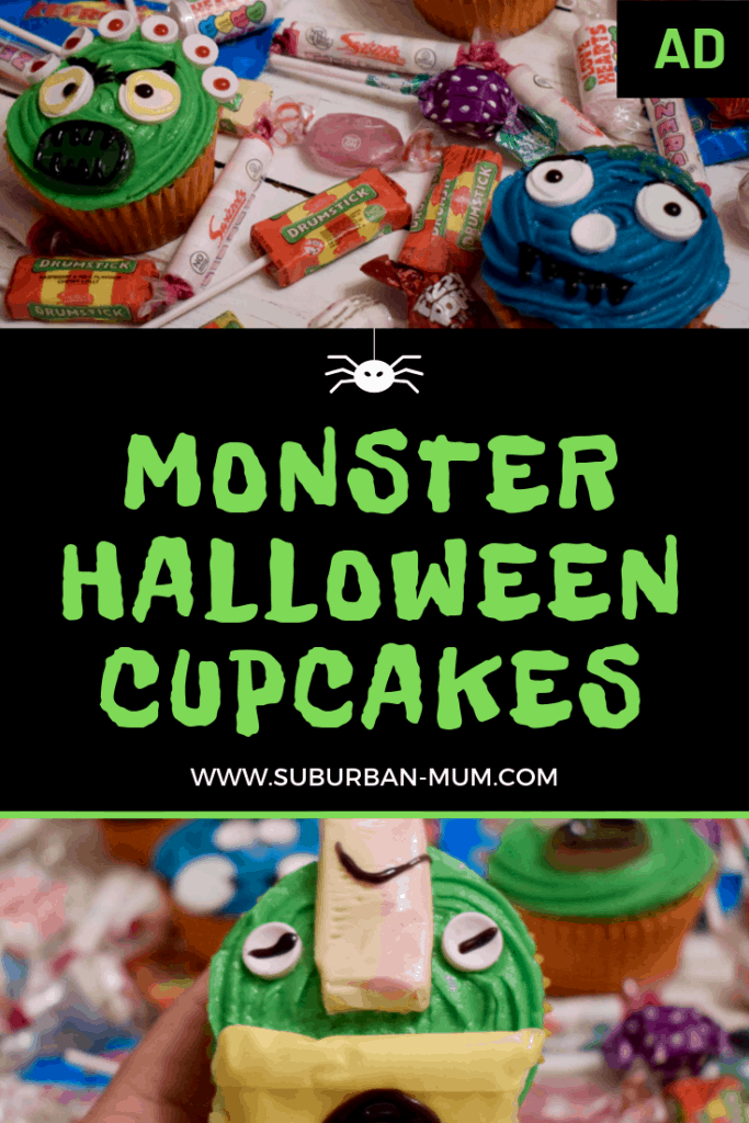Monster Halloween Cupcakes