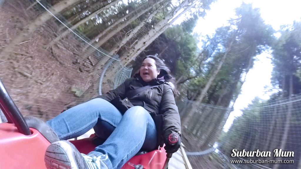 Riding the Zip World Fforest Coaster in North Wales