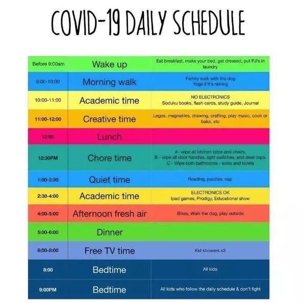 covid-19-daily-schedule